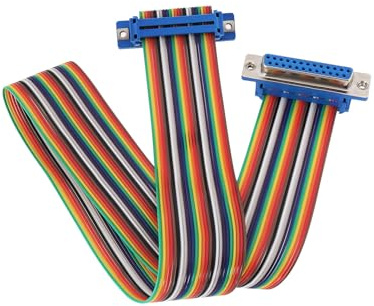 VGOL 1 Stück DB25-Pin-Serielles Verlängerungskabel Buchse auf Buchse Serielles Kabel für Server CNC-Automatisierungsgeräte Elektronische Waage Drucker Supermarkt Registrierkasse 50 cm