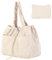 Gluckstar Shopper Tasche Damen,Groß Tote Bag, Cord Tasche Damen Schultertasche, Beuteltasche Uni Cordtasche, Stoff Tasche Cord Tragetasche, Große Handtasche für Schule und Alltag (Beige)