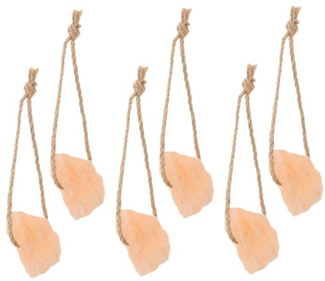 Homoyoyo 6 pezzi Blocco di Sale Rosa Naturale per Animali da Fonte Minerale Essenziale per Cavalli Bovini Cervo e Bestiame Supporto Salute e Crescita