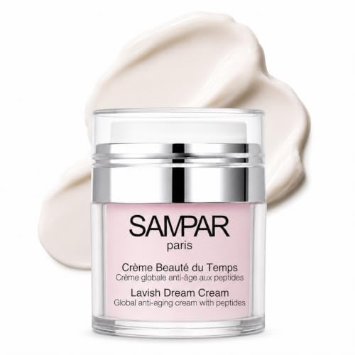 Sampar - Crème Beauté du Temps - Rik Anti-aging Cream - Dag- och nattvård Ansiktskräm - Närande, stramar och stärker - Hygienisk luftlös degel 50 ml