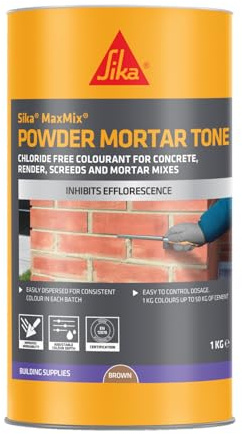 Everbuild 208 Powder Mortar Tone – Reduces Pigment Bleeding and Segregation – Brown – 1kg