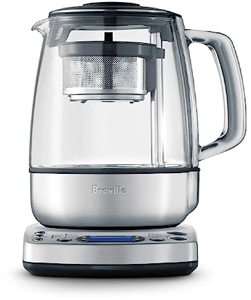 Breville BTM800XL Tea Maker Infuser and Water Kettle, 51 oz, Brushed Stainless Steel and Glass