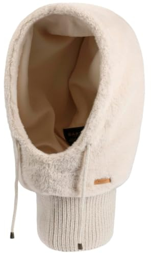 Barts Eliess Teddy Hood Mützenschal Schalmütze Wintermütze (One Size - cremeweiß)