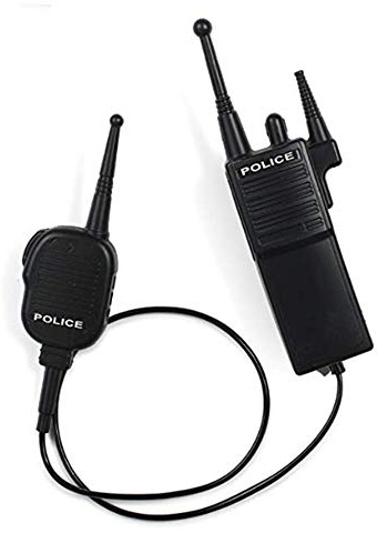 Dress Up America Police Polizei Walkie Talkie Set, Black