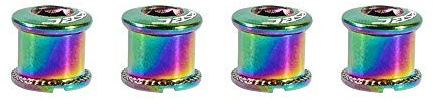 DONGKER Einzel-/Doppel Kettenblattschrauben, 4 Stück M8 Stahl Single/Double Chainring Bolts, Kettenblatt Schraub für Rennrad/MTB
