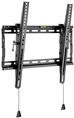 goobay Supporto TV Parete Inclinabile 32-55 Pollici VESA 400x400 Fino a 70 kg Sistema Click - Pro TILT M - 49909