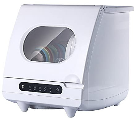MNSSRN Lave-Vaisselle Automatique, Mini-Vaisselle Automatique Intelligent à Usage Domestique, Petite consommation d'énergie exquise 1200W, écran Tactile