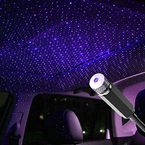 Mini LED Projection Lamp Star Night, USB Plug in Night Lights Stars Lamps, Durable Mini Star Projection Light LED Night Light for Car and Home Ceiling Romantic USB Night Light (Blue)