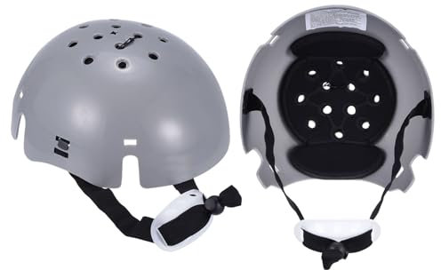 uxcell 2Pcs Bump Cap Insert, ABS Baseball Hard Hat Inserts, Lightweight Safety Bump Cap with Adjustable Strap for Head Protection (Normal Size, Grey)
