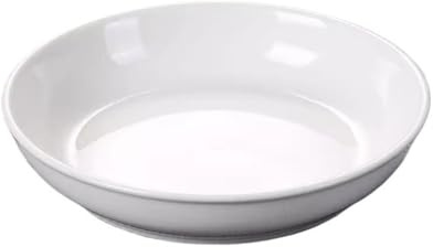 Piatti per Feste Insalatiera in ceramica bianca pura, piatto fondo profondo, piatto testa di pesce al pepe tritato, stoviglie, piatto profondo rotondo, piatto rotondo, piatto fondo Piatto Da Dessert (