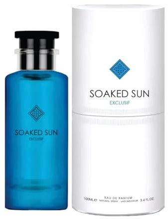 Sapphire's choice - Soaked Sun Exclusif Eau de Parfum für Damen und Herren 100ml | Zitronen- und Orangenduft | Soaked Sun Parfüm hergestellt in Dubai
