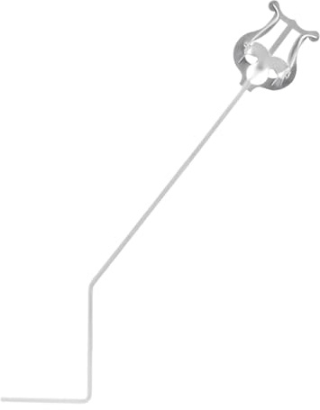 Klarinetten Leier Notenhalter aus Eisen, Silberfarben für Flöte | Piccololyre Clips für Marschkapelle, Notenblatt Clips mit Klappbarer Form, Elegant und Tragbar