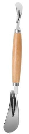 MAGICLULU Orangenschäler Aus Rostfreiem Stahl Mit Holzgriff Tragbarer Zitrusöffner Für Küche Multifunktionaler Obstschäler Für Zitrusfrüchte