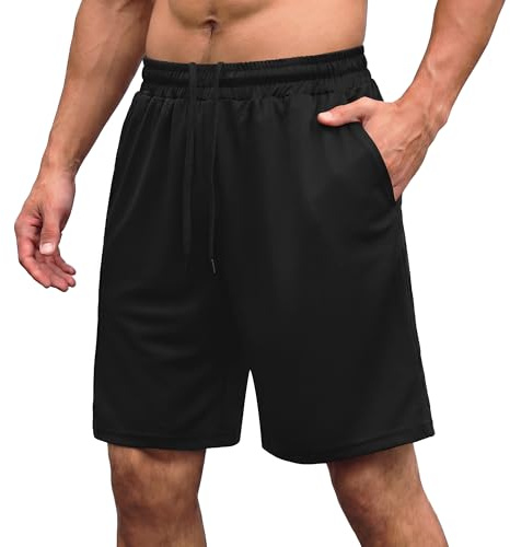 AMIYOYO Sporthose Herren Kurz Sommer Shorts Mit Taschen | Schnelltrocknend Leicht Sport Trainingshose Laufhose Gym Jogginghoselfür Sport, Laufen, Training, Gym, Joggen, Alltag