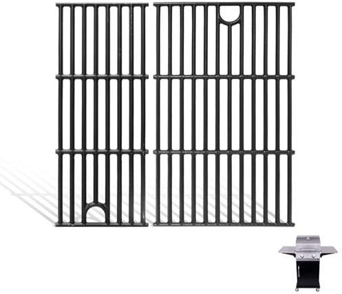 MOASKER 43,2 cm Grillrost für Charbroil Performance 2 Brenner 463630021 463655621 463644220 463655021 463660421 Gusseisen Grillroste für Charbroil Grill Ersatzteile G426-0004-W1 G426 0005-W1