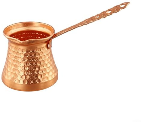 Cafetera turca de cobre adecuada para calentar bebidas en calentadores eléctricos