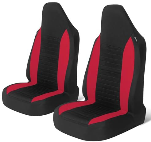 LXBSXY su Misura Coprisedili Auto per Renault Megane E-Tech Electric,Coprisedili Auto per Sedili Anteriori,Coprisedili Poliestere Auto Interno Gadget Accessori,A-Red