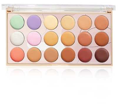 corretta a colori, corretta corretta, Crema di copertura completa illuminante a 18 colori, Trucco nascosto impermeabile per della pelle, di bellezza, per uso quotidiano