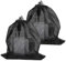 Oycjinxuan 2 Pcs Pond Pump Bag, Large Pump Barrier Bag, Black with Drawstring Pond Pump Filter Bag Mesh Drawstring Bags for Fish Ponds Filter Home Mesh Bags Drawstrings Accessory