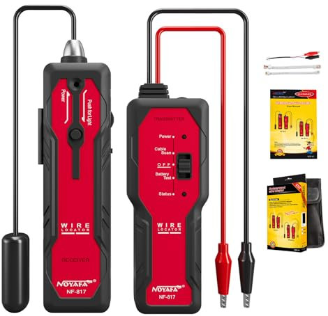 Underground Wire Locator, GOTMEET Underground Wire Tracer Tone Generator Kit with Earphone Cable Tester for Locating Pet Fence/Electrical/Breakage Cables/Wall-Through Cables, Metal Pipes