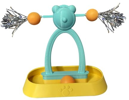 Fonowx Moulin à Vent Interactif pour Chat, Jouet Facile à Nettoyer pour Les Chats Qui S'ennuient.