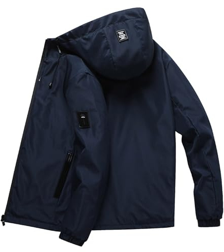 Giacchetto Primaverile Uomo- Bomber Uomo Primaverile, Leggera Estiva Giubbotto Casual Giubbino a Vento Bomber di Transizione Cappotti Trench Giacca Mezza Stagione Uomo Outdoor Quotidiana Stile Casual
