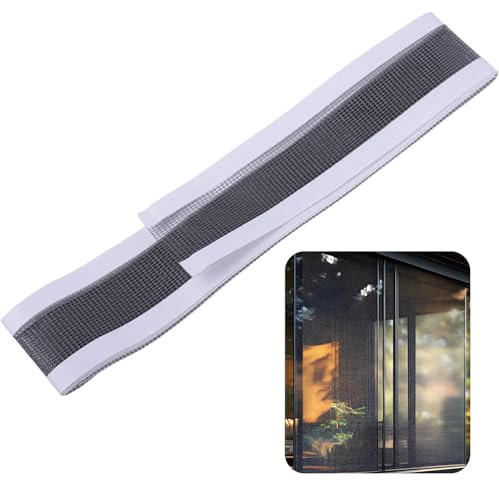 Ruban Adhésif de Réparation pour Moustiquaire (50 mm x 2 m) | Kit de Réparation de Moustiquaire en Tissu | Solution Durable pour Fenêtres et Portes | Protection Efficace contre les Insectes