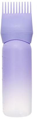 Applicateur de teinture pour cheveux - Bouteille de shampooing applicateur réutilisable de 150 ml | Conteneur de peigne pour cuir chevelu avec échelle graduée pour brosses de teinture au sel