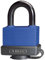 ABUS Cadenas Aqua Safe 70IB/45 en laiton - résistant aux intempéries - anse en acier inoxydable pour une protection supplémentaire contre la corrosion - enrobage plastique - de sécurité ABUS 5