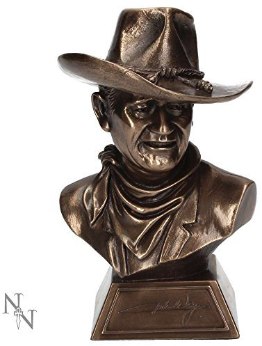 Nemesis Now John Wayne Bust Figurine 18cm Bronze, Resin