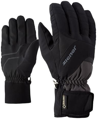 Ziener Erwachsene GUFFERT GTX Glove Alpine Ski-Handschuhe/Wintersport | Wasserdicht, Atmungsaktiv, Graphite/Black, 8,5