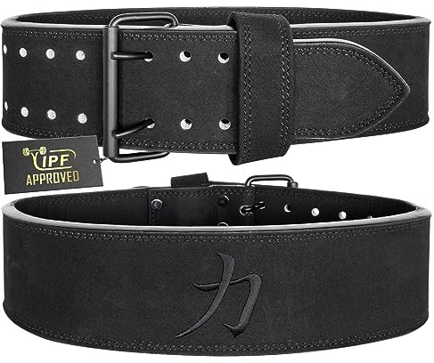 Strength Shop 10mm Prong Belt Gewichthebergürtel mit Schnallenverschluss, IPF-Zertifiziert, Robuster & langlebiger Lifting Belt schützt u. stabilisiert Rumpf & Wirbelsäule im Training