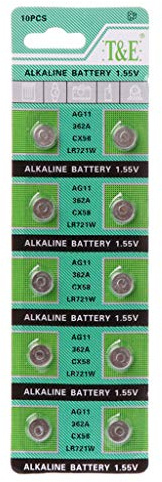 SHOTAY Piles, Pile alcaline 10 pièces AG11 1.55 V LR721 362 SR721 162 Bouton Pile Bouton Montre Jouets Piles contrôle à Distance