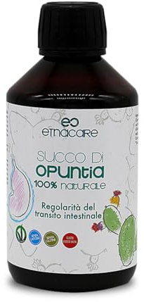 Succo D'Opuntia 100% Naturale |Digerente| Emoliente | Lenitivo | Fico D'India Succo | Regola Il Transito Intestinale | Equilibrio Peso Corporeo |