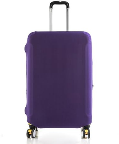 CHUANGOU Bagageskydd, resväska överdrag skydd elastiskt resebagage skydd dammsäkert vagn fodral skyddande fodral passar 45–76 cm (lila, L: 66–76 cm), Lila, L