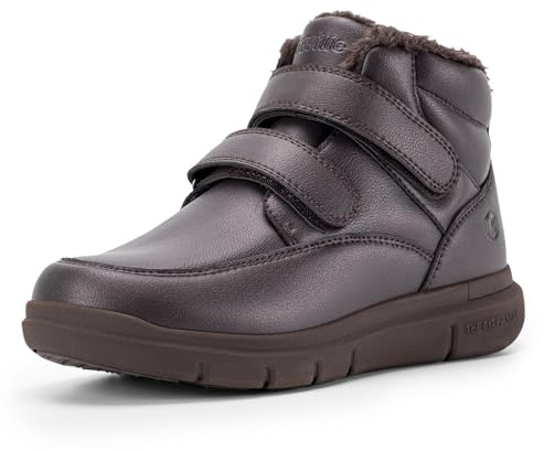 FitVille Mens Extra Wide Ankle Winter Snow Boots | Fleece Lined, Comfortable, Lightweight, Fuzzy, Winter Shoes
