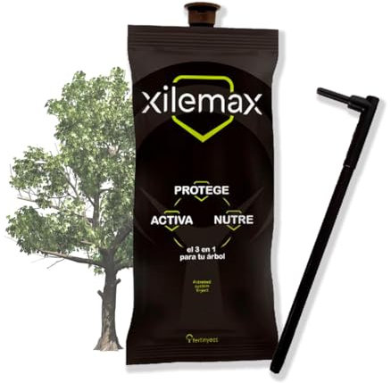 Tratamiento Abono para todo tipo de Árboles y Palmeras | Inyección Endoterapia con Abono 100% COMPLETO (Listo para Usar) | INCLUYE CONECTOR | Nutre, protege y activa sistema inmune - Xilemax