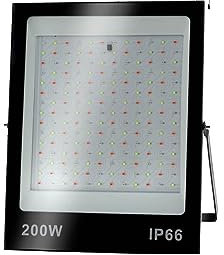 Projecteur LED extérieur, lampes de travail LED Projecteur Led RGB 50W 100W 200W, Projecteur Extérieur Étanche IP66 Avec Télécommande, Lampe De Lava Murale pour garage, cour, pelouse, jardin(RGB 200W)
