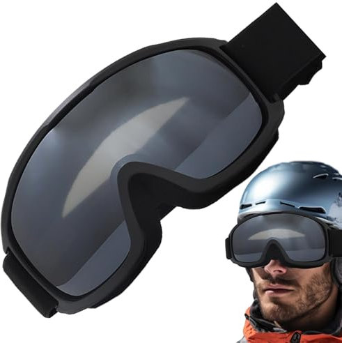 Masque Ski Femme Ajustable Sphérique Anti-Buée Protection UV400 Résistant