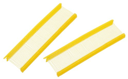 QUARKZMAN 1000 Stück Heftfäden für Etikettierpistole Standard, 20mm Tag Pins aus Kunststoff für Karton Etiketten mit Loch, Etikettierung von Kleidung und Textil, Gelb