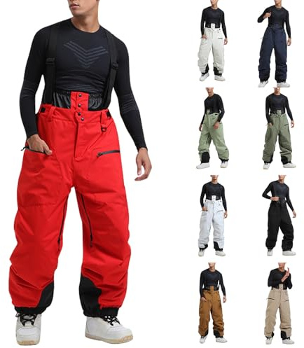 Pantalon Ski Homme Salopette Ski Impermeable Pantalon De Snowboard Pantalon Softshell Pantalon RandonnéE Hiver Chaud