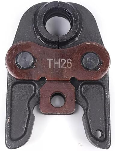 Ganasce a pressa, profilo TH, 26 mm, ganasce a pressione, apertura 41 mm, pinza a pressa, pinza a pressatura, zincata, per tubi compositi, alluminio e plastica