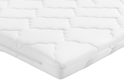 TexDeko® Dreams Matratzen Topper 160x200cm Matratzenauflage Komfortschaumkern H4 mit Premium Bezug atmungsaktiv, stützend, Bezug abnehmbar, waschbar Zertifiziert nach öko-tex