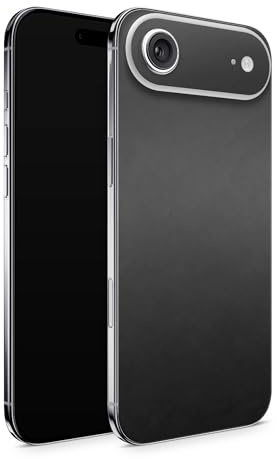 TF Skins Skins compatible avec iPhone 17 Air, film de protection arrière ONLY avec découpe du logo (noir mat)