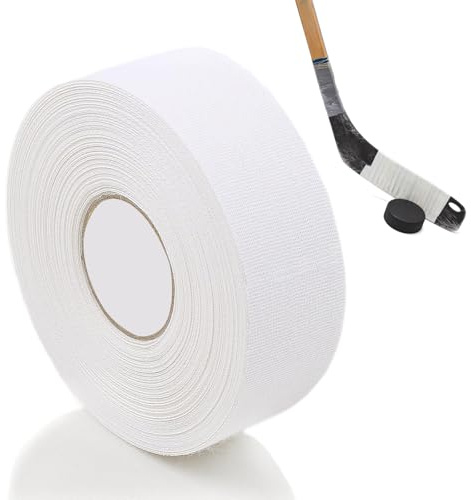 Jyongrmy 25m x 25mm Eishockey Schläger Tape, rutschfest Hockey Tape, Selbstklebendes Griffband, Schweißabsorbierend und Wasserdicht Hockeyschläger Tape für Badmintonschläger, Golfschläger