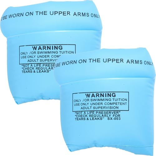 Mikinona Braccioli Gonfiabili da Nuoto per Adulti, Fascia da Braccio Ispessita in Pvc Resistente, Set da 1 Paio per Piscina, Spiaggia e Attività Acquatiche, Accessori per Principianti