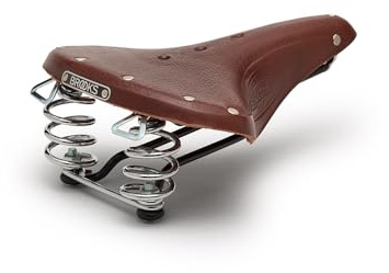 Brooks England B67, Handmade Leather Bike Saddle With Suspension Springs, Honey, One Size