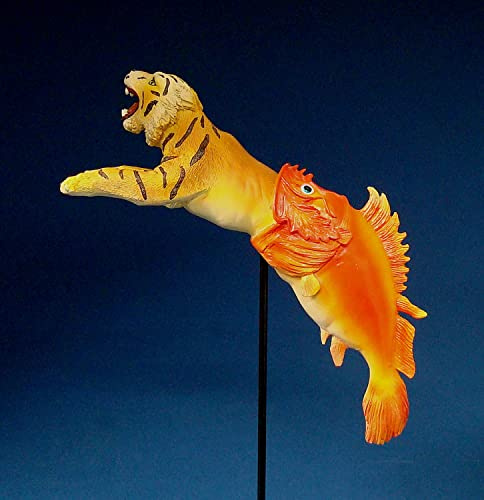 Salvador Dali Tiger mit Fisch Skulptur Plastik SD09