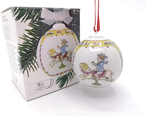 Hutschenreuther Porzellankugel Weihnachtskugel 1988 OVP -