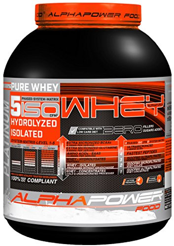 ALPHAPOWER FOOD CFM Whey Isolate Protein Pulver I Eiweißpulver, Eiweiss Shake 2kg Schweizer Schoko I IsoWhey, Molkenproteinisolat